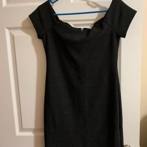 tight black dress
